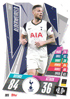 Toby Alderweireld Tottenham Hotspur 2020/21 Topps Match Attax CL #TOT05